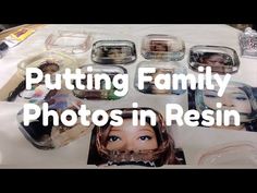 How To Put A Photo In Resin, How To Put Pictures In Epoxy Resin, How To Put Pictures In Resin, Photo Resin Art, Photo Resin, Resin Techniques, Resin Photo Frame, Diy Resin Tray, Photo Collage Diy