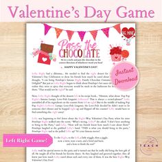 valentine's day game for the chocolate lover