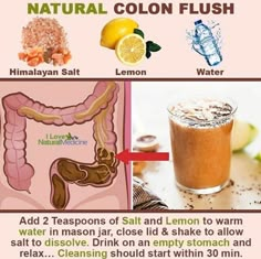 Health Dare Colon Flush, Drinking Healthy, Health Posts, Cleaning Your Colon, Drink List, Nutrition Sportive, Medical Facts, Health Hacks