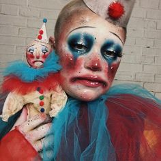 Drag Make-up, Drag Makeup, Cute Clown, Clown Faces, Creepy Clown, A Clown