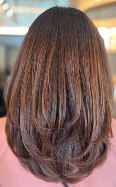 Hair Cut And Color Trends, Capuchino Hair Color, Hair Colour For Brown Skin, Middle Haircut, Hair Colour Trends, 30 Hair Color, Frizzy Hair Tips, Hair Color For Brown Skin, Layered Haircuts Shoulder Length