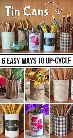 six easy ways to upcycle tin cans