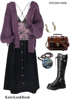 Check more at https://beautyfashionideas.com/uncategorized/12405/ Whimsigoth Fall, Grunge Outfits Fall, Outfit School, Fits Inspo, Altering Clothes, Fall Fits, Outfit Fall, Lovely Clothes