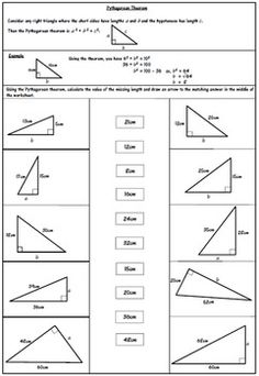 worksheet showing the area and perimeters of different triangles in one piece of paper