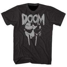 Limited edition MF DOOM Shirt. Screen printing on an ultra soft Mens t-shirtScreen printed on high-quality cotton! Rock Clothes Men, Mf Doom Shirt, Mf Doom T Shirt, Shirt Screen Printing, Music Tshirt, Screen Printed Tshirts, Mf Doom, Reno Nv, Roblox Shirt