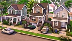 I built three homes on one lot, with each home being decorated for a different gameplay storyline 🤍 Sims 4 Two Houses One Lot, Sims 4 Builds Ideas, Sims 4 Multiple Houses One Lot, Sims 3 Lots, Sims 4 Neighborhood, The Sims 4 Starter Home, Sims 2 Custom Neighborhood, Sims 3 Houses, Sims 4 Storyline Ideas