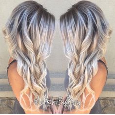 Cool Blonde And Brown Hair Color, Beautiful Blonde Hair, Blending Gray Hair, Hair Stylist Life