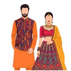 Couple Outfits Wedding, Indian Wedding Couple Outfits, Wedding Couple Outfits, Wedding Dress Western, Indian Clipart, Indian Romantic