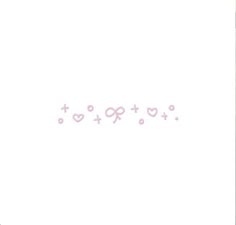 the word love is written in pink on a white background with hearts and cross symbols