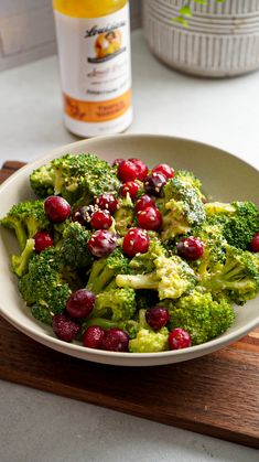 Try this easy and flavorful broccoli salad recipe with a touch of cranberries, ginger and a delicious tropical habanero sauce.