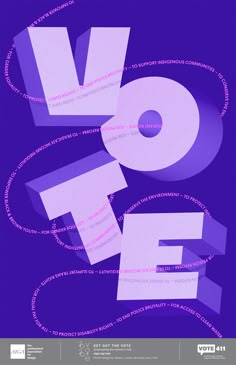 a poster with the word love written in purple and white on it's side