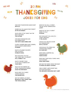 the thanksgiving song for kids is shown in this printable version, which includes turkeys and