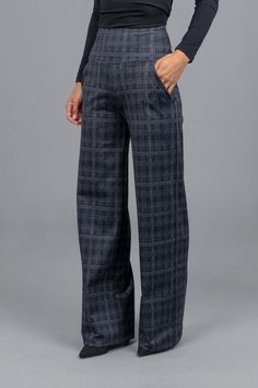 Perfect Wide Leg Pant - Black | KiraGrace - KIRAGRACE Vintage High Waisted Pants, Plaid Wide Leg Pants, Yoga Bottoms, Yoga Dress, Women Suits, High Waist Wide Leg Pants, Tailored Dress, Wide Leg Pant, Plaid Pants