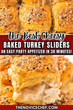 the best cheesy baked turkey sliders an easy party appetizer in 30 minutes