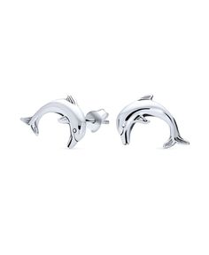 in stock Ocean Marine Life, Mermaid Fin, Sea Lover, Sterling Silver Earrings Studs, Bling Jewelry, Earrings Sterling Silver, Marine Life, Sterling Earrings, Dolphins