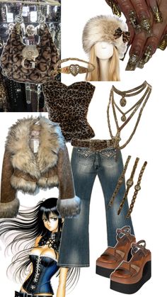 #furries Furry Outfit Ideas, Coyote Ugly Outfit Ideas, Winter 2000s Outfits, 2000 Winter Outfits, Winter Outfits Aesthetic Vintage, Ugly Outfit, Cowgirl Fits, Y2k Cowgirl, 2000s Fashion Inspiration