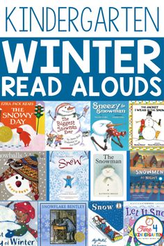 Looking for some great kindergarten winter read alouds to share in your classroom? In this post, I share some of my favorite books about snow, that are great for January read alouds! Preschool Read Alouds, January Read Alouds, Winter Reading Activities, Read Alouds Kindergarten, Winter Read Alouds, Reading School, January Books, Emergent Literacy, Toddler Board