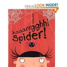 an image of the cover of a book with spider written in black on it,