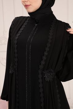 Abaya Fashion Black Muslim, Abaya Fashion Black, Stylish Burqa Designs, Burka Design, Simple Abaya Designs, Simple Abaya