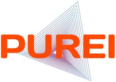 the word purei is shown in orange and blue with an image of a triangle