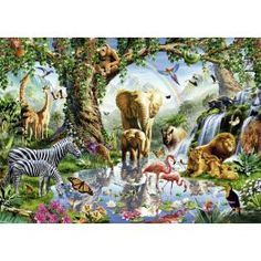 an image of animals in the jungle