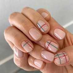 Short Winter Manicure, Neat Nails, Ideas Uñas, Nail Time, Plaid Nails, Glam Nails