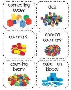 four different types of building blocks are shown in this printable activity book for kids