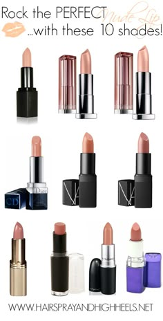 Best Nude Lipstick Shades, Best Nude Lipstick, Nude Lipstick Shades, Nude Lips, Make Up Inspiration, Nude Lipstick, Makeup Obsession, Kiss Makeup