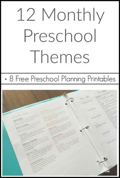 the 12 free preschool planning printables for homeschoolers to use in their homeschool