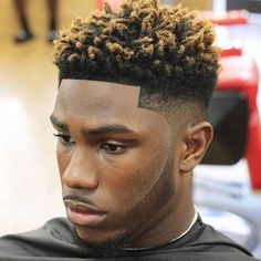 High Top Fade Haircut, Top Fade Haircut, Black Haircut Styles, Hair Sponge, Black Men Hair, High Top Fade, Curly Hair Fade, Black Men Haircuts, American Hairstyles