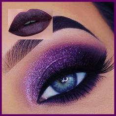 Disco Makeup, Colourpop Eyeshadow, Purple Eye Makeup, Cute Eye Makeup, Magical Makeup, Purple Makeup, Eye Makeup Designs, Colorful Eye Makeup