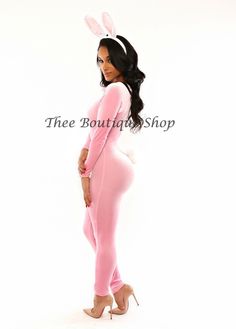 Solid pink velvet catsuitCrew neckBack zipper Long sleeve Ears and tail not included. Model is 5'6 wearing: X-Small (0-2) Model Measurements: 36bust-24Waist-36Hips 7-12 business days processing*All costumes are final sale. Viscose Blend SpandexHAND-WASH / COLD WATER MACHINE WASHLOW-HEAT TUMBLE DRY / GENTLE CYCLELINE DRY (LOW-HEAT IRON)DO NOT BLEACHSUITABLE FOR DRY CLEAN Pink Long Sleeve Jumpsuits And Rompers For Winter, Pink Long Sleeve Jumpsuits For Winter, Fitted Long Sleeve Unitard For Loungewear, Fitted Long Sleeve Jumpsuits And Rompers For Loungewear, Pink Stretch Jumpsuits And Rompers For Loungewear, Tight Long Sleeve Unitard, Pink Fitted Bodysuit For Loungewear, Pink Fitted Bodysuit For Winter, Fitted Pink Bodysuit For Winter