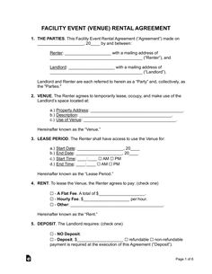 a printable rental agreement is shown in this document, which shows the number and type of