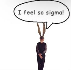 a man standing in front of a speech bubble that says i feel so stigma