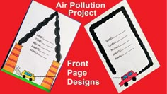 pollution science project front page designs drawing - diy | science drawing academy