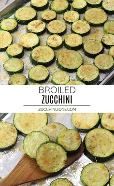 the zucchini is cooked and ready to be eaten