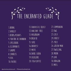 the enchanted glade workout plan