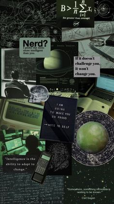 a collage of different types of electronic devices and text that reads nerd?