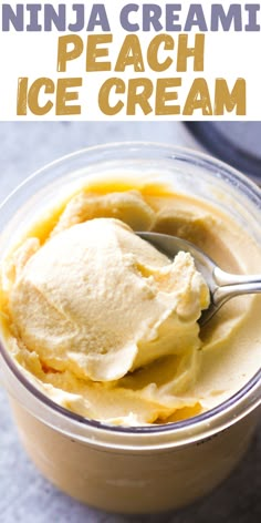 a bowl filled with ice cream on top of a table