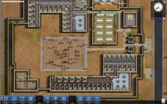 a screenshot of a computer game showing the layout of a building and its surroundings