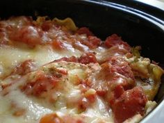 a casserole dish with meat and cheese