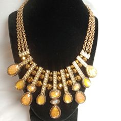 Nwt Beautiful Charming Charlie Cleopatra Style Necklace, Has 2/12 In Extender, And Matching Earrings! Cleopatra Style, Cleopatra Necklace, Gold Orange, Charming Charlie, Headboards, Style Necklace, Orange Gold, Matching Earrings, Womens Jewelry Necklace