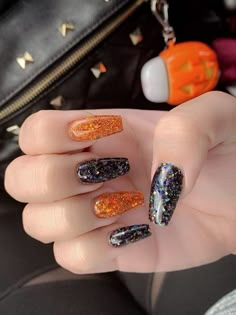 Hallow Nails, Corn Nails, Web Nails, Candy Corn Nails, Halloween Nail Ideas, Nails Stickers, Halloween Acrylic Nails