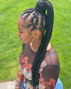 Feed In Braids Hairstyles, Goddess Braids Hairstyles, African Hair Braiding Styles, Braided Cornrow Hairstyles, Braids Hairstyles Pictures, Stitch Braids, Braided Ponytail Hairstyles, Cool Braid Hairstyles, Hair Ponytail Styles