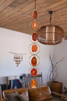 brown agate gemstone hanging Granola Decor, Agate Slices Decor, Agate Slice Decor, Agate Suncatcher, Agate Slice Sun Catcher, Orange Agate Spiritual Jewelry, Agate Wind Chime, Brown Agate Spiritual Necklace, Geode Decor