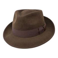 PRICES MAY VARY. Classic men's fedora hat with a modern teardrop crown that allows the crown to follow the shape of the head more closely, resulting in a more contemporary and comfortable fit. Sweat wicking internal sweatband. Easy Care: Hat can be surface cleaned with a clothes brush or clean damp cloth. Water repellent, withstanding showers (but should not be worn in heavy rain as this may cause it to lose some of its distinctive shape). Wide brim to provide the maximum protection from the ele Mens Fedora Hat, Mens Hats Vintage, Gangster Style, Popular Hats, Zoot Suit, Mens Hats Fashion, Mens Fedora, Mens Hats, Homburg