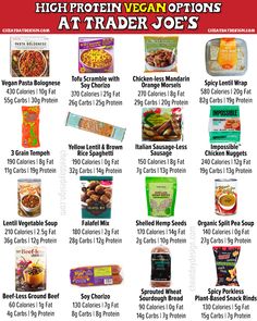 the top ten vegan options for trader joe's