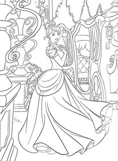 the princess coloring pages for adults and young children to print out, with pictures on them