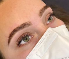 Brow Lamination Light Hair, Subtle Laminated Brows, Blonde Brow Tint, Brow Shape And Tint, Laminated Eyebrows Natural, Natural Eyebrow Tint, Tinted Lashes, Tinted Eyebrows