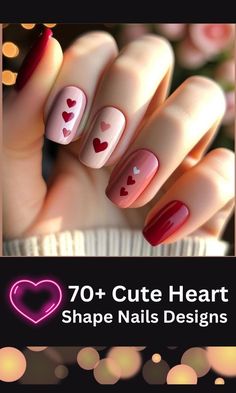 Happy Girls Are The Prettiest, Valentines Day Nails, Tomorrow Is Another Day, I Believe In Pink, Simple Nail Designs, Romantic Roses, Nails 2024, Heart Nails